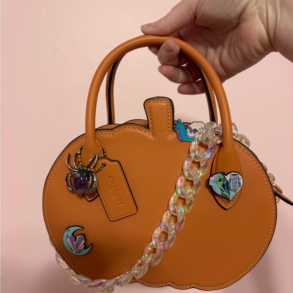 Coach Orange Pumpkin Handbag